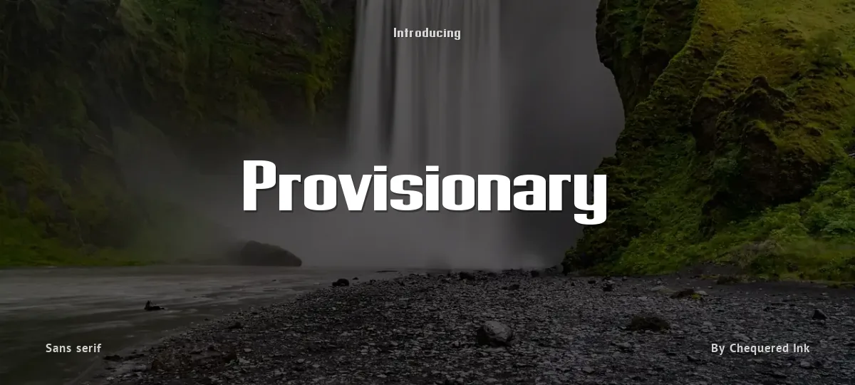 Provisionary font preview