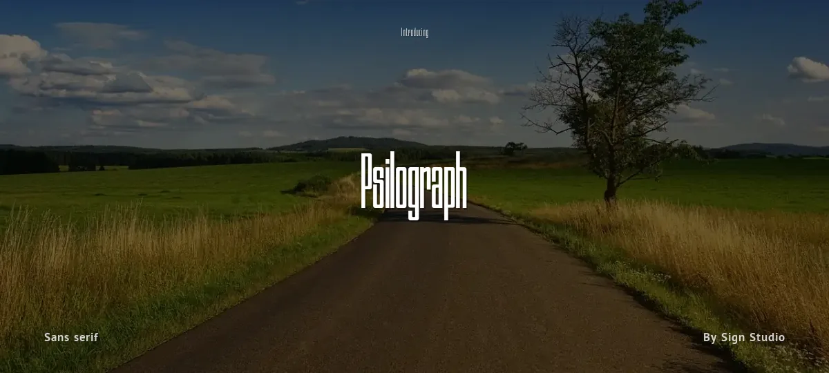 Psilograph font preview