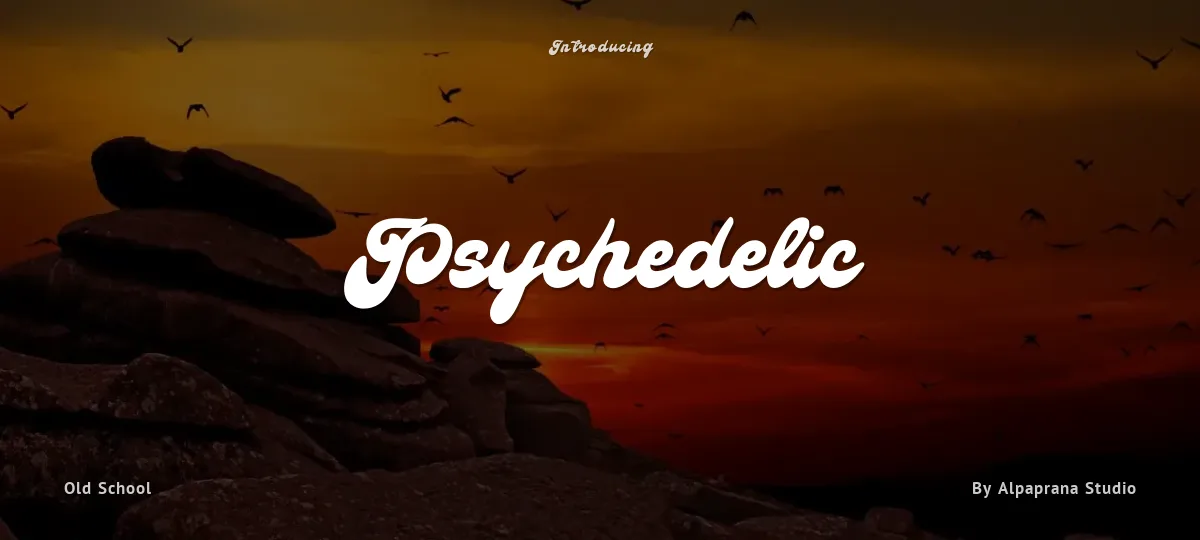 Psychedelic font preview