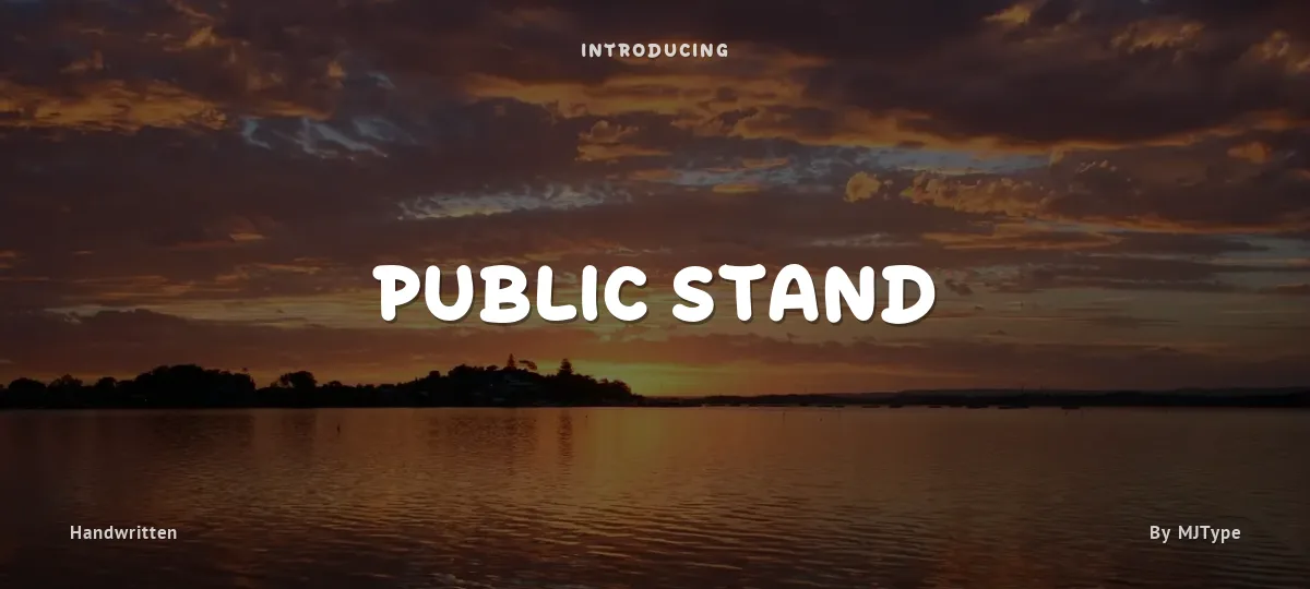 Public Stand font preview