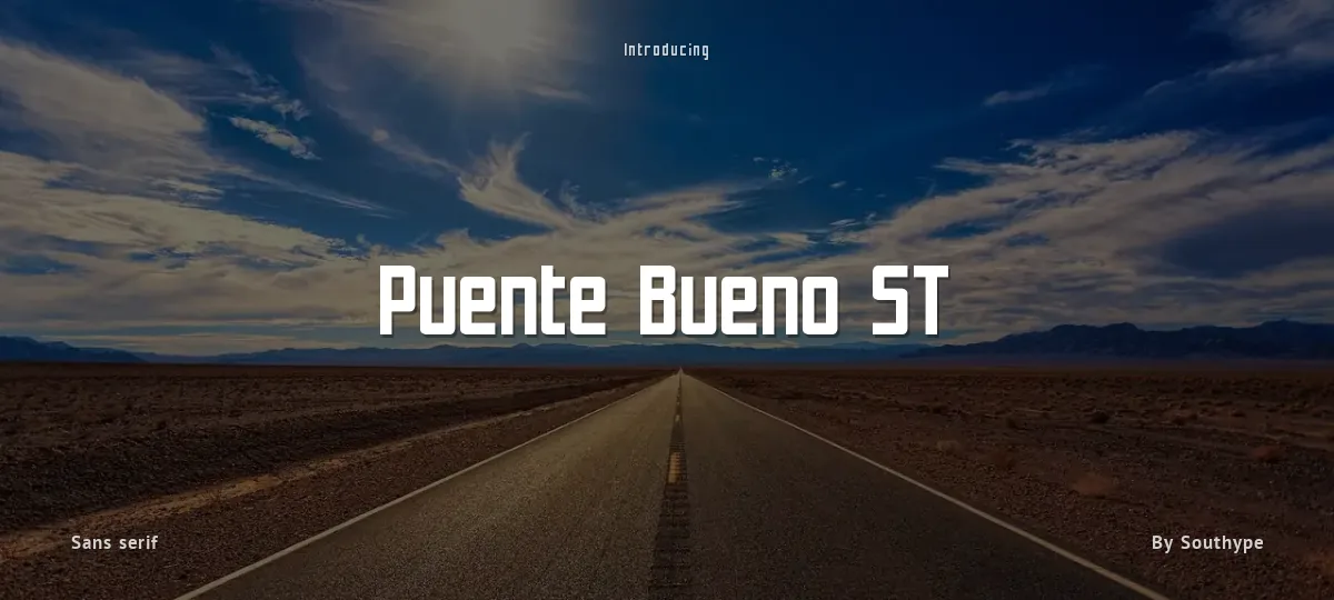 Puente Bueno ST font preview