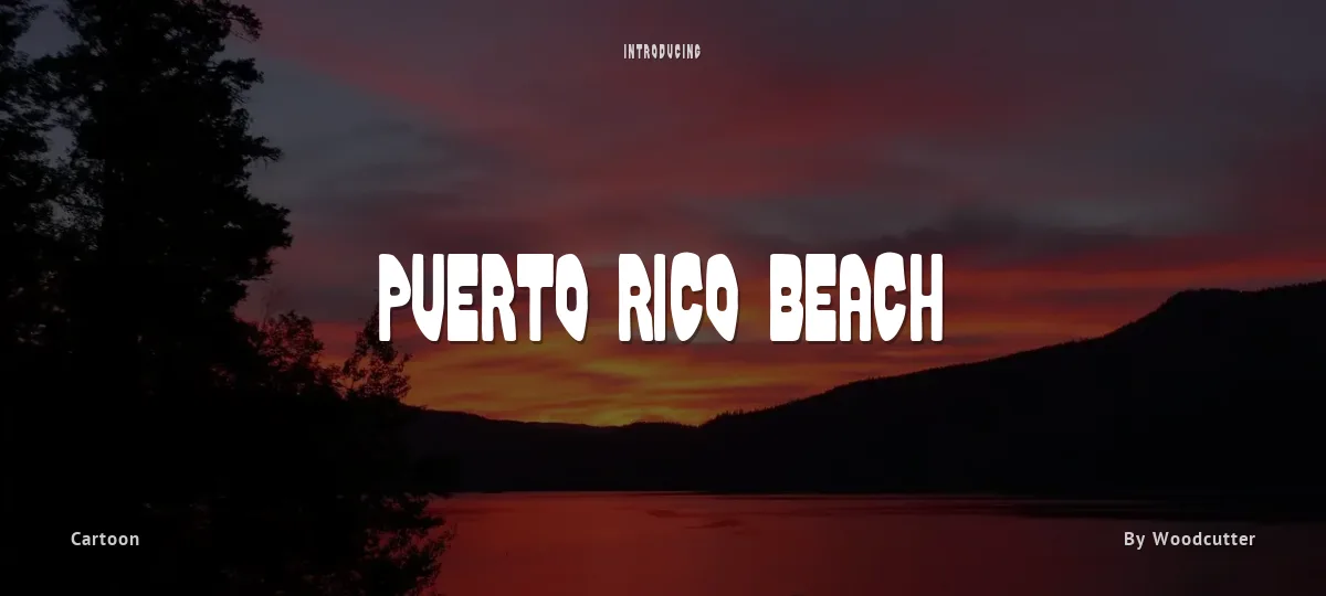 Puerto Rico Beach font preview