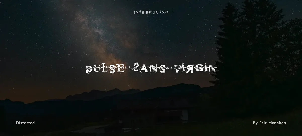 Pulse Sans Virgin font preview