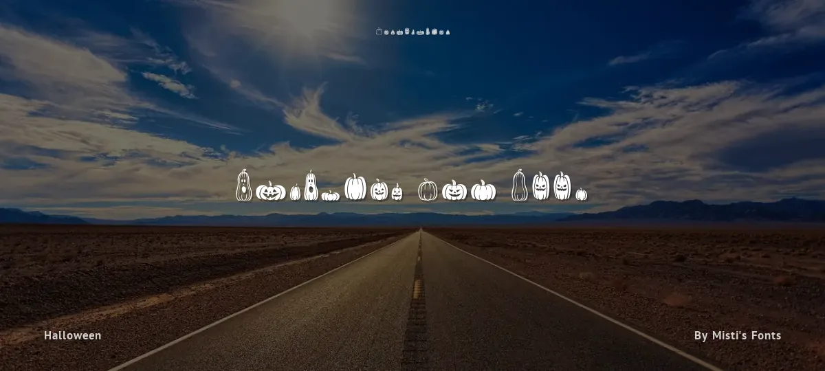 Pumpkins Are Cool font preview