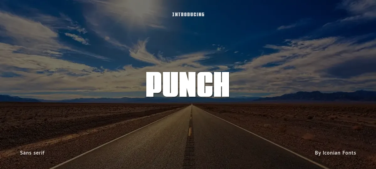 Punch font preview