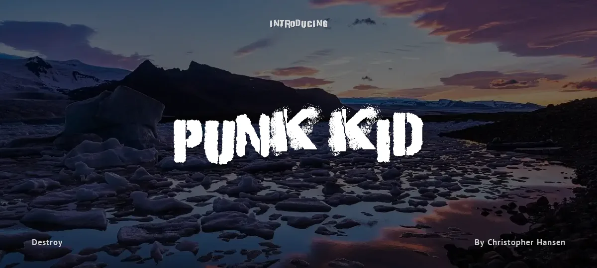 Punk Kid font preview