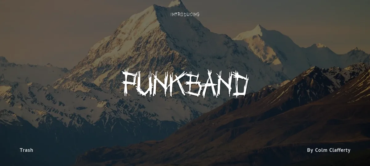 Punkband font preview