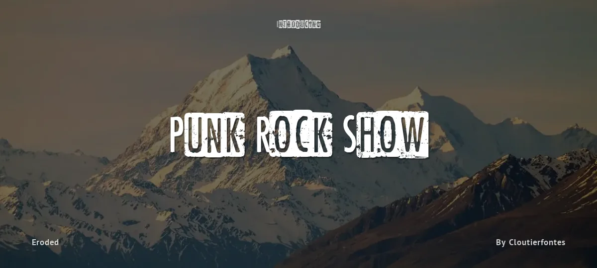 Punk Rock Show font preview
