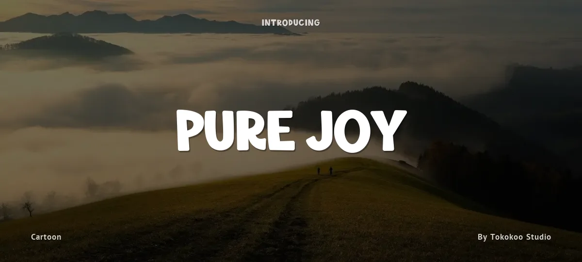 Pure Joy font preview