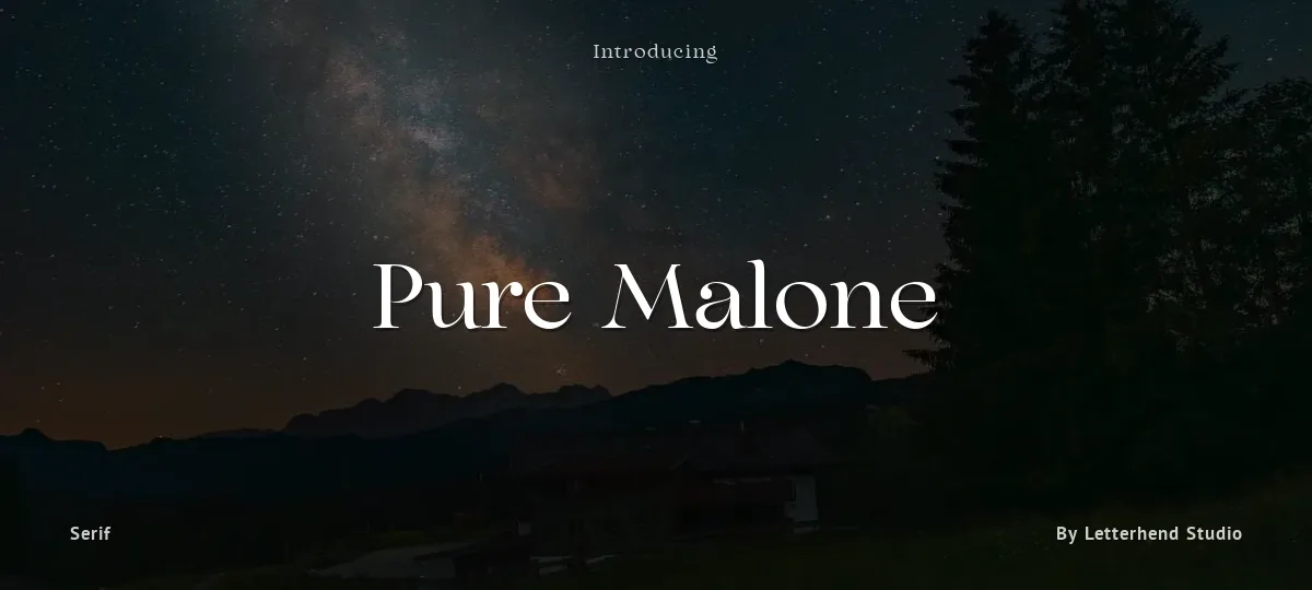 Pure Malone font preview