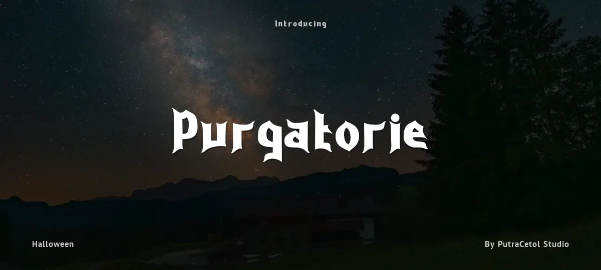 Purgatorie font preview