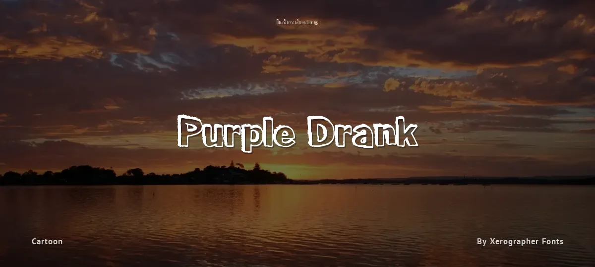 Purple Drank font preview