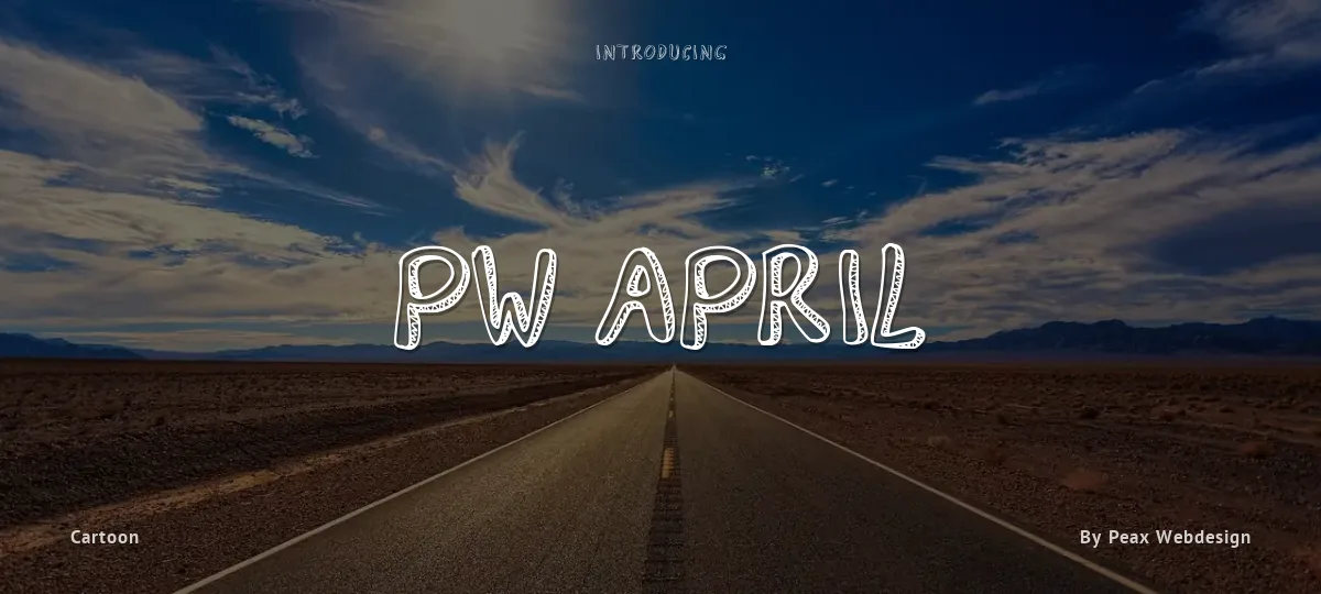 PW April font preview