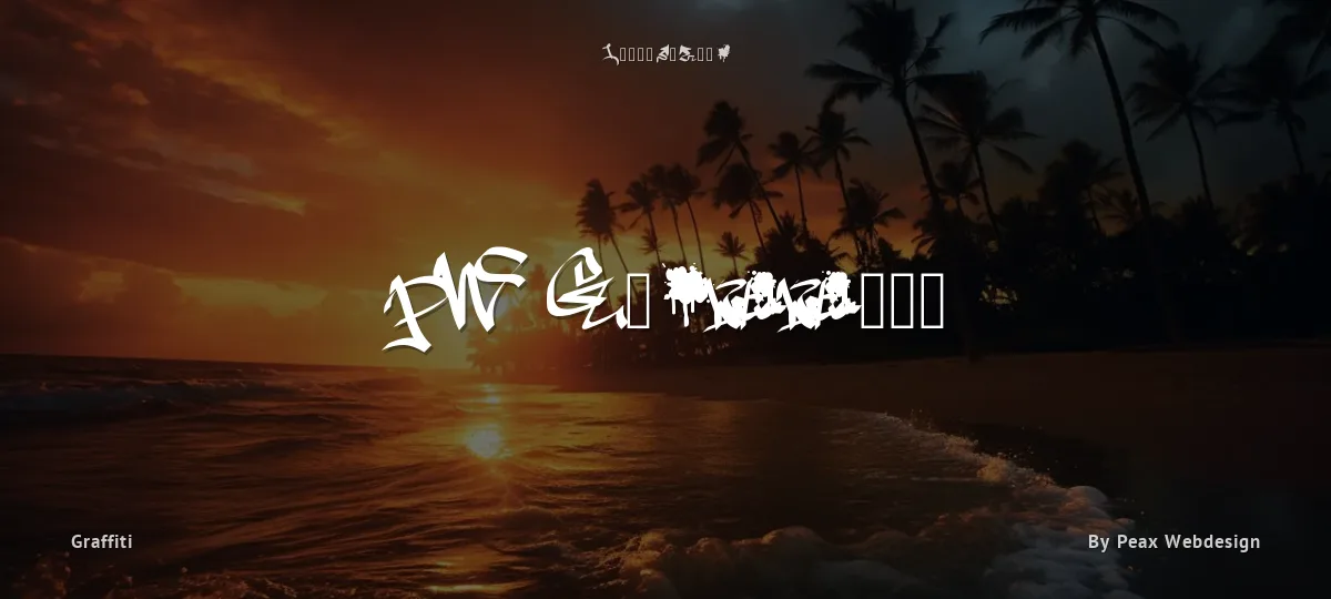 PW Graffiti font preview
