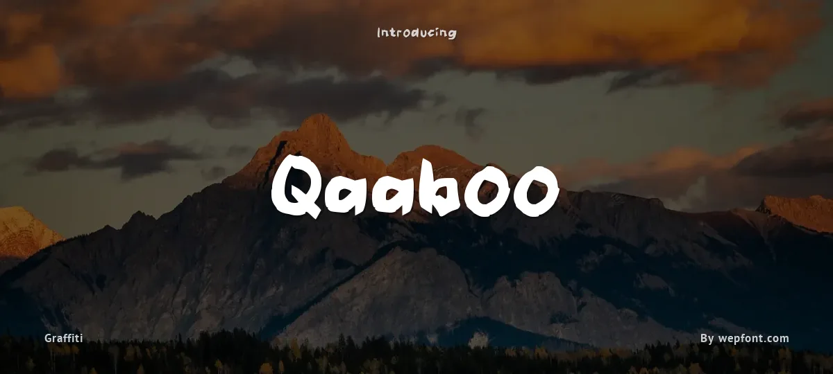 Qaaboo font preview
