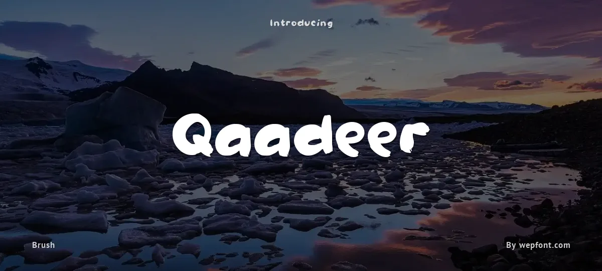 Qaadeer font preview