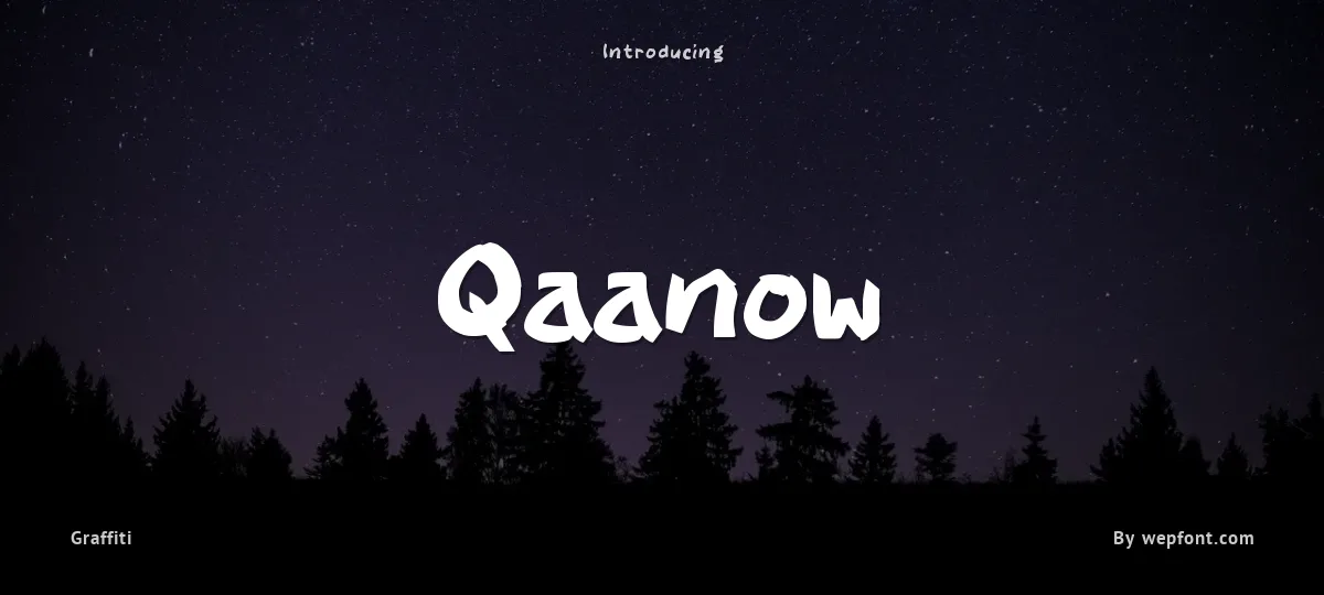 Qaanow font preview