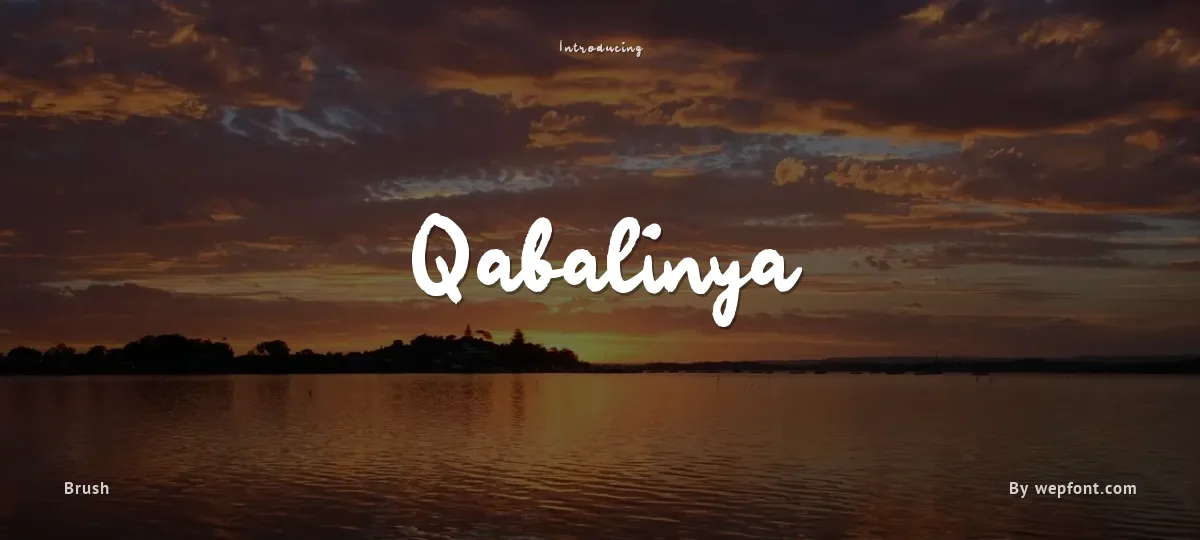 Qabalinya font preview