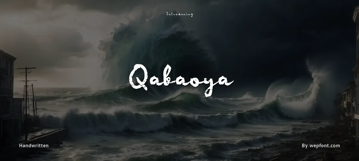 Qabaoya font preview