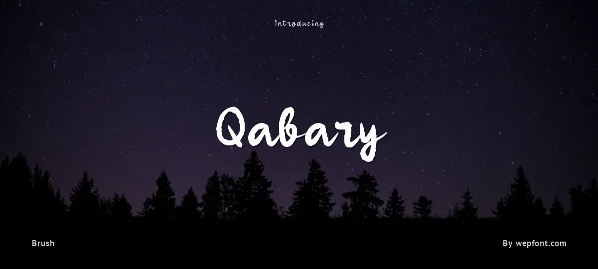 Qabary font preview
