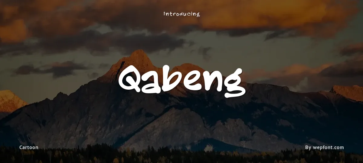 Qabeng font preview