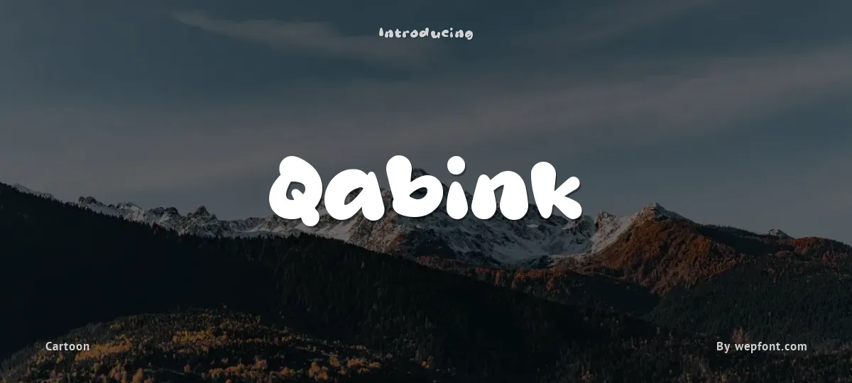 Qabink font preview