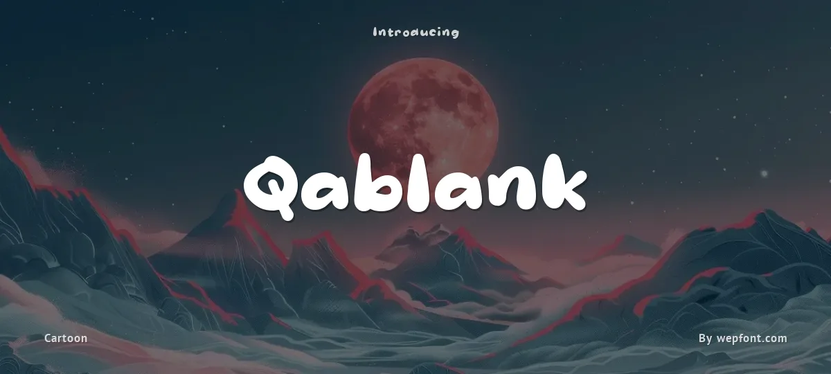 Qablank font preview