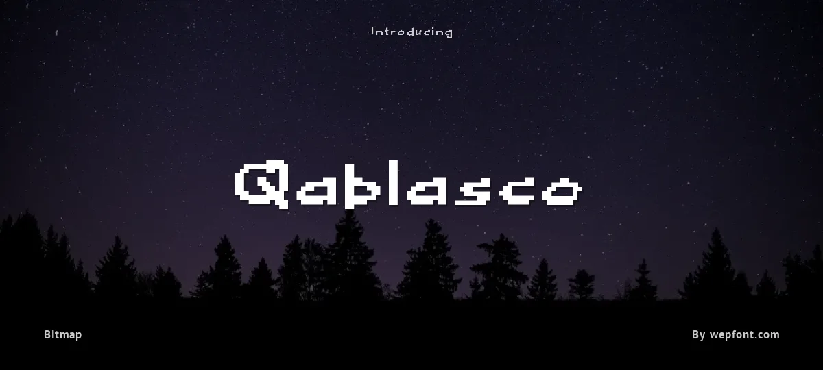 Qablasco font preview