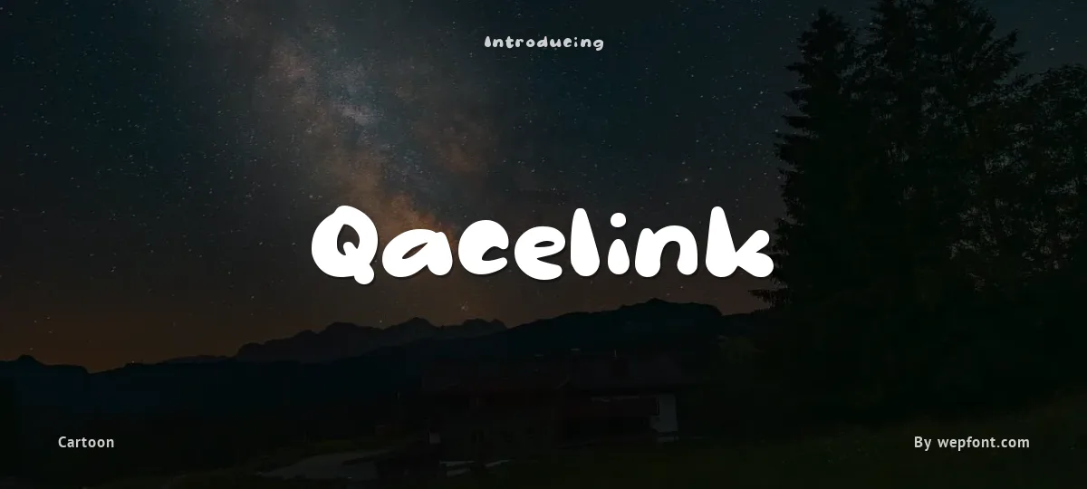 Qacelink font preview