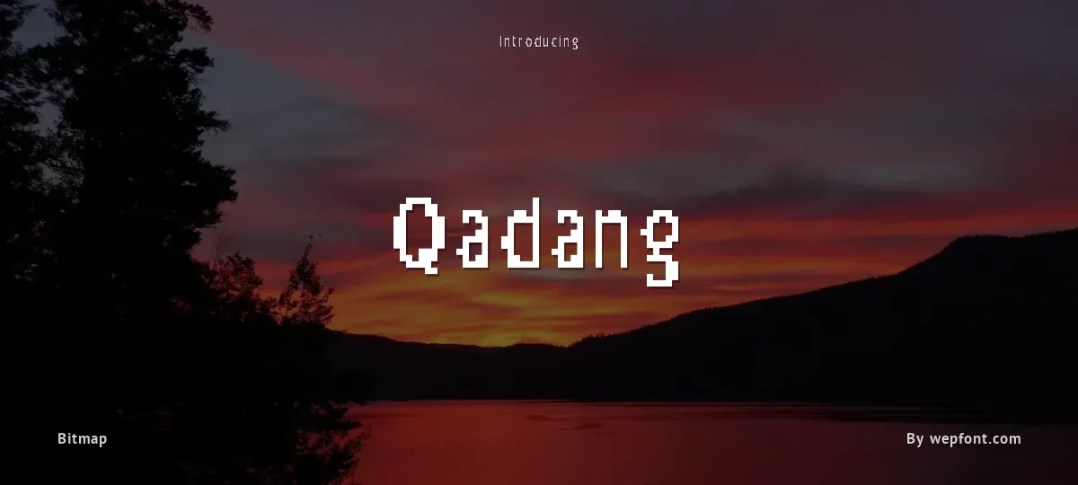 Qadang font preview