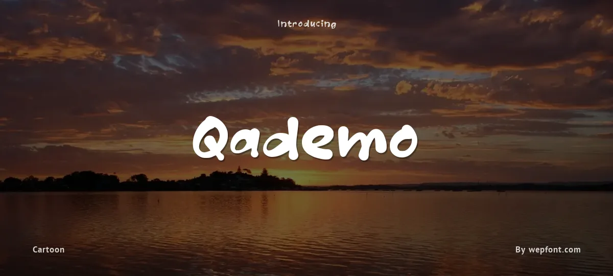 Qademo font preview