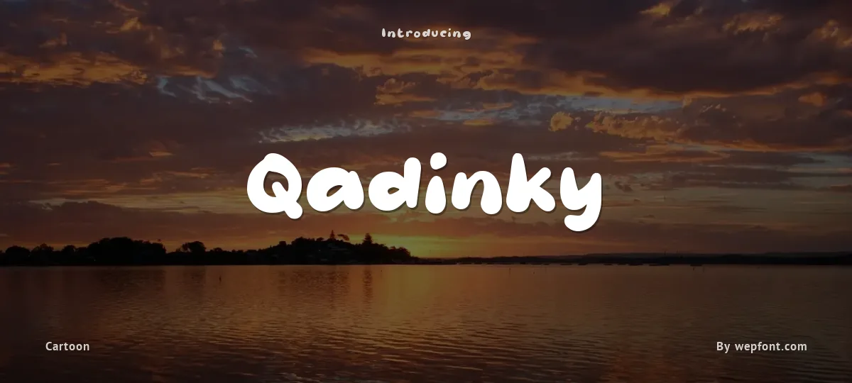 Qadinky font preview