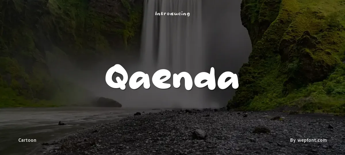 Qaenda font preview