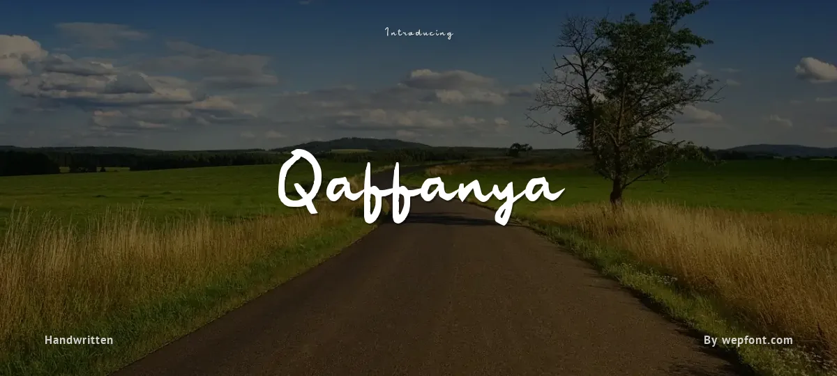 Qaffanya font preview