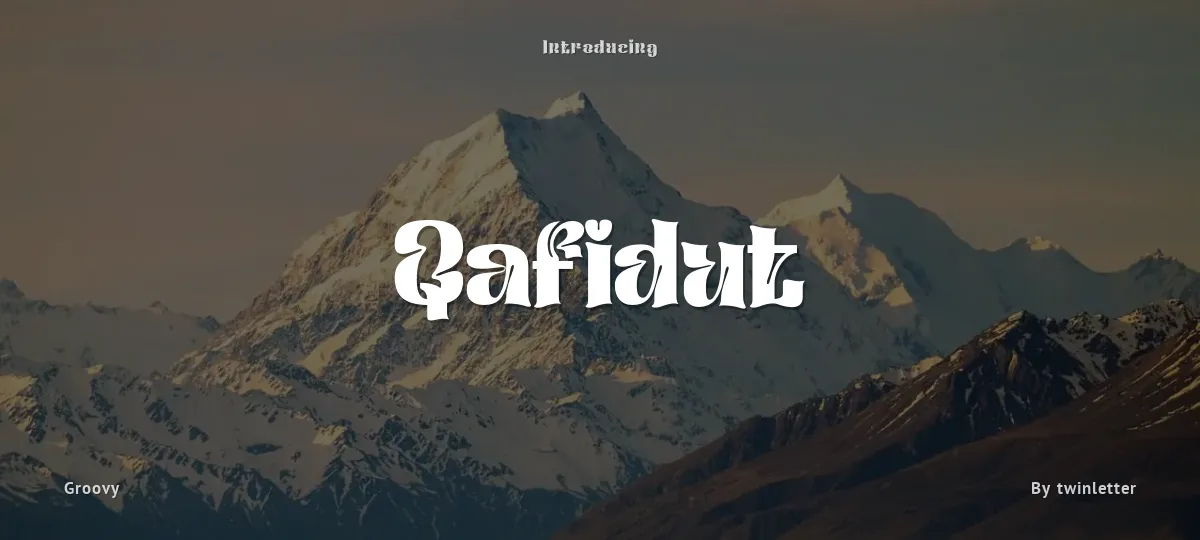 Qafidut font preview