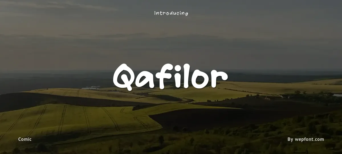 Qafilor font preview