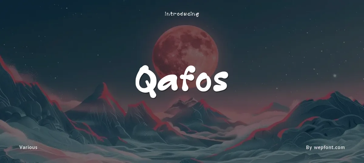 Qafos font preview
