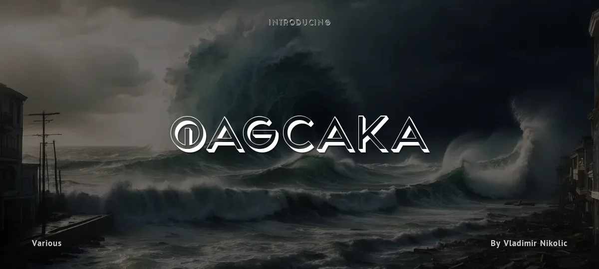 Qagcaka font preview