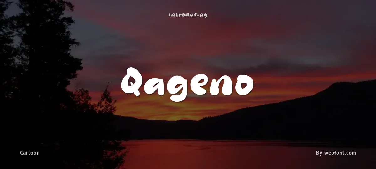 Qageno font preview