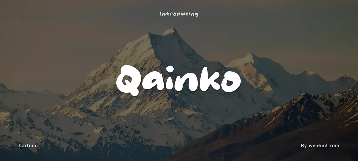Qainko font preview
