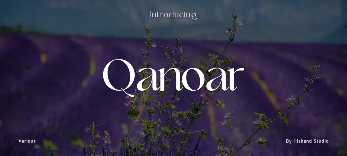 Qanoar font preview