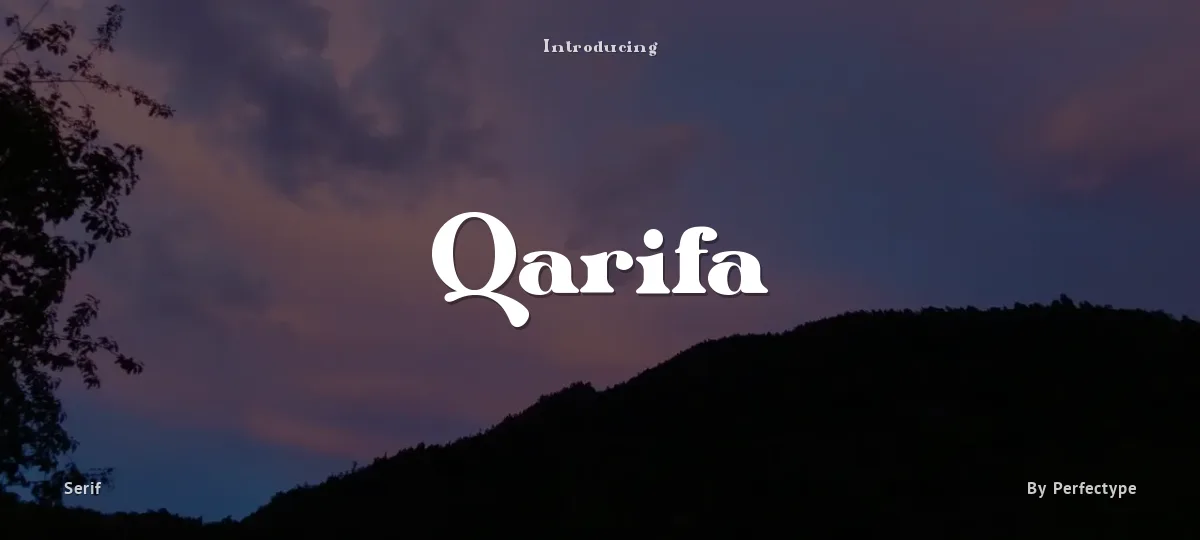 Qarifa font preview