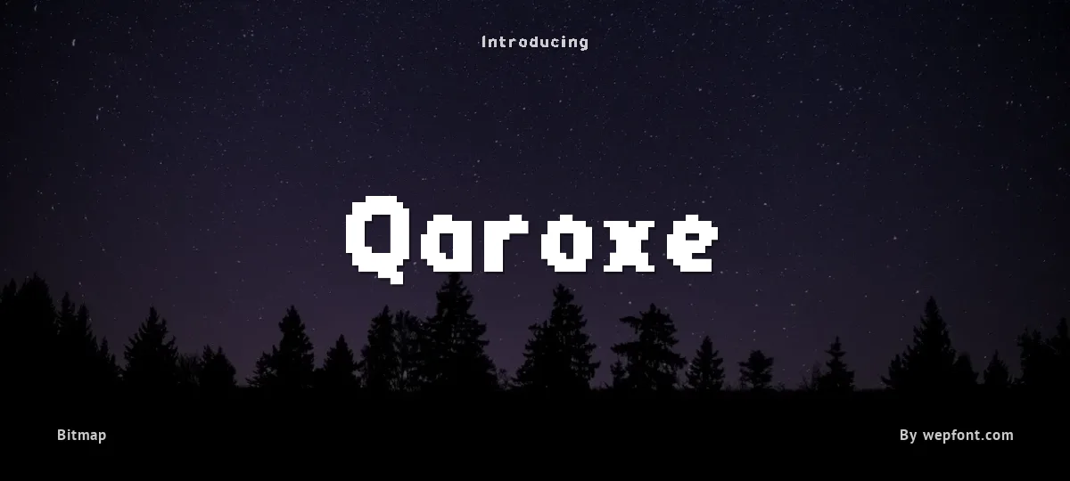 Qaroxe font preview