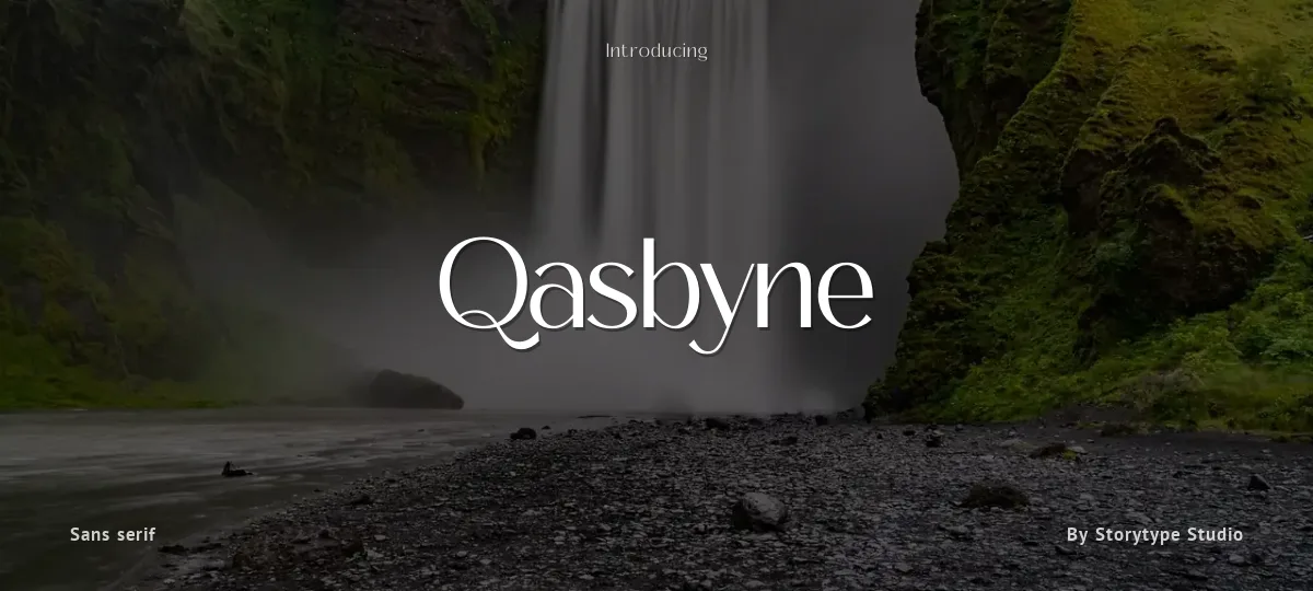 Qasbyne font preview
