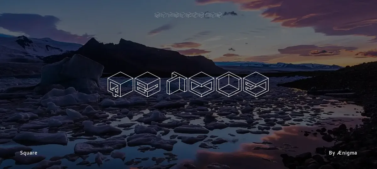 Qbicle font preview