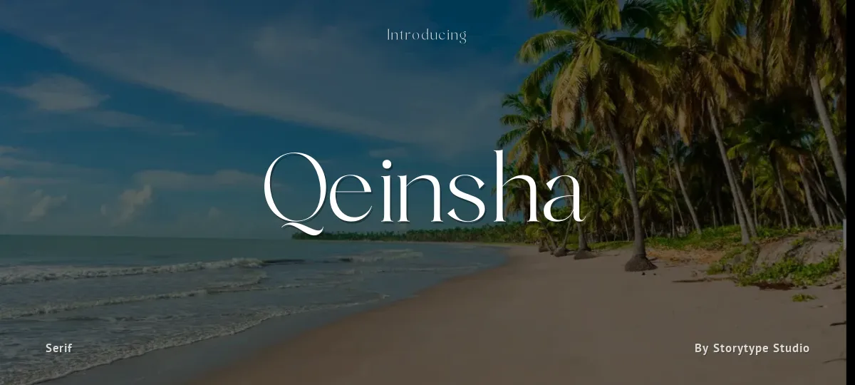 Qeinsha font preview