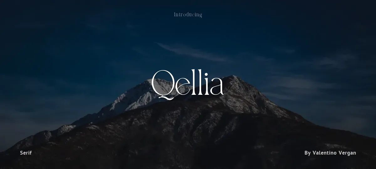 Qellia font preview