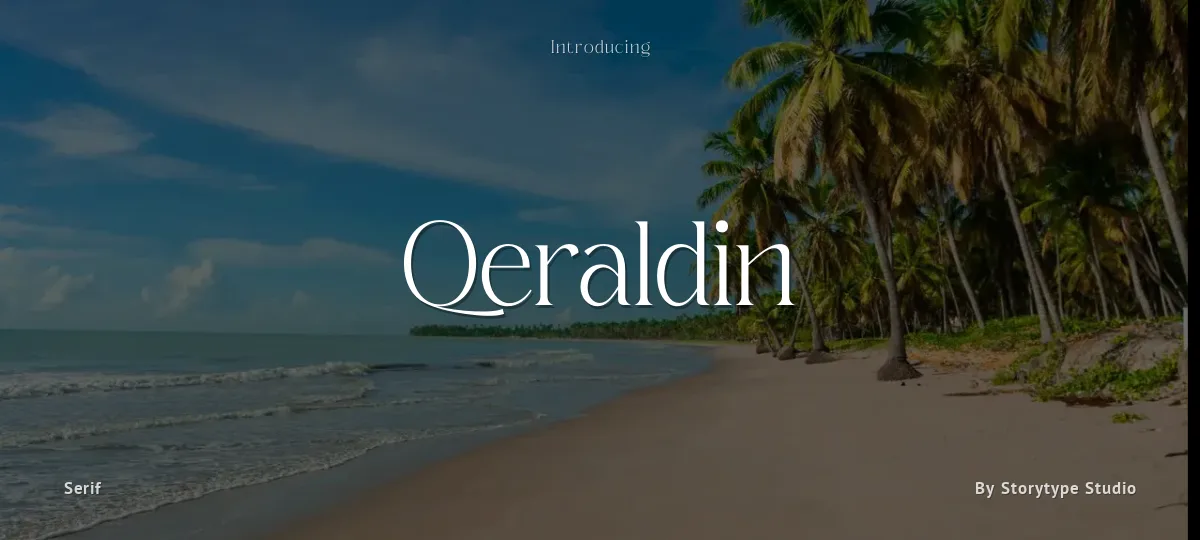 Qeraldin font preview