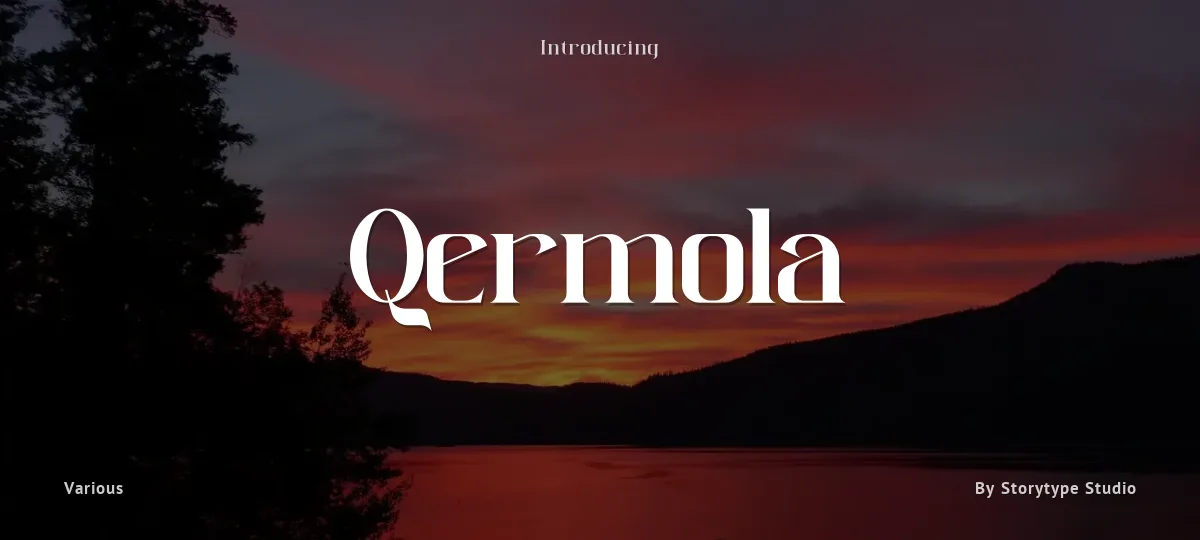 Qermola font preview