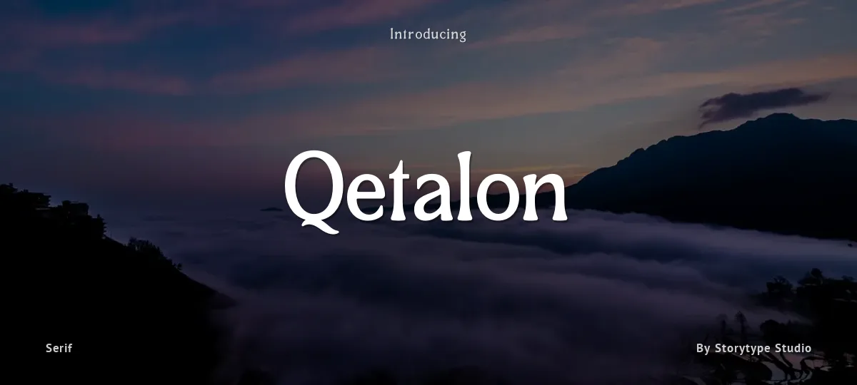 Qetalon font preview